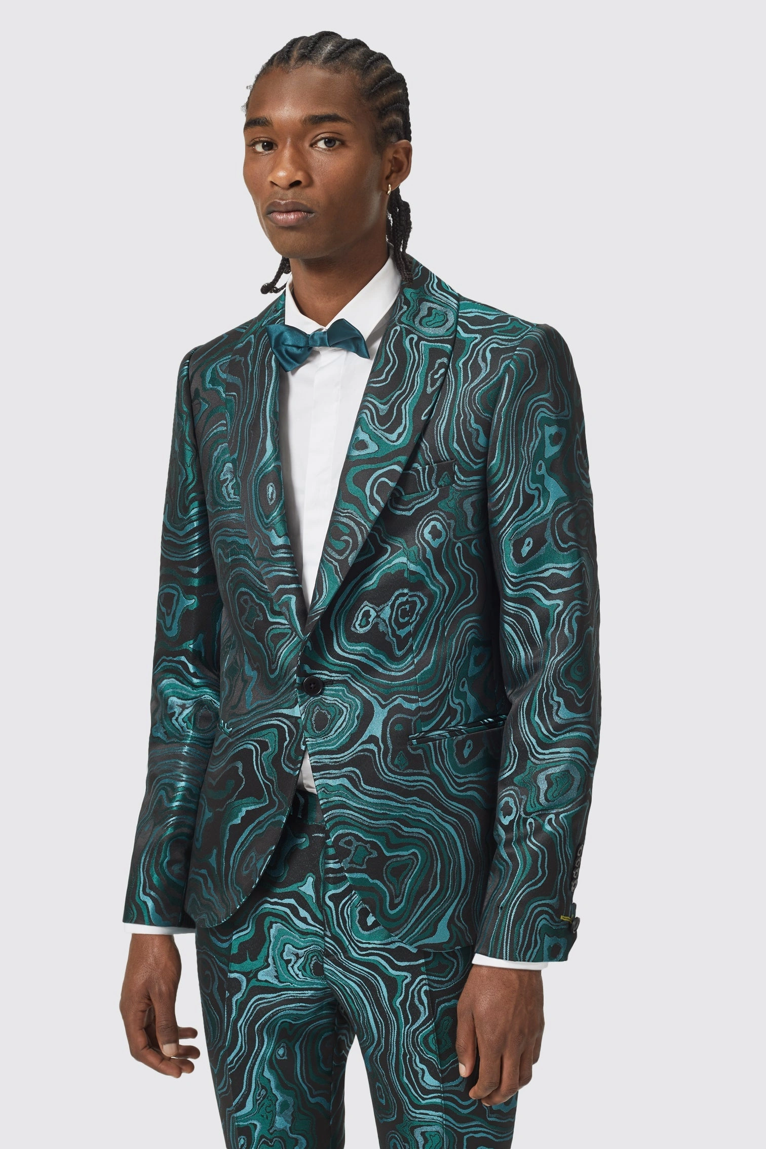 Suit Glas Jacquard Adichie: Anois is Arís, Fíor-Ghlan le haghaidh Do Bhuaic, Éadaí!